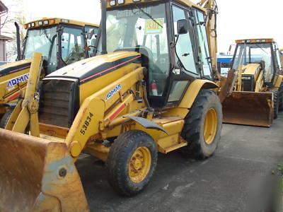 2004 cat 416D loader backhoe 4-in-1 bucket cab