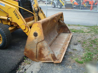 2004 cat 416D loader backhoe 4-in-1 bucket cab