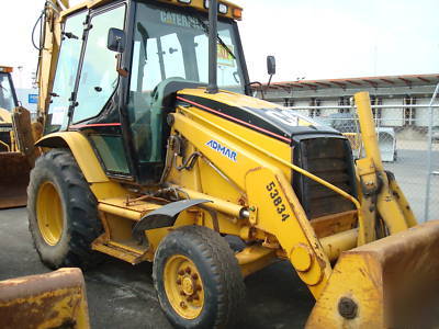 2004 cat 416D loader backhoe 4-in-1 bucket cab