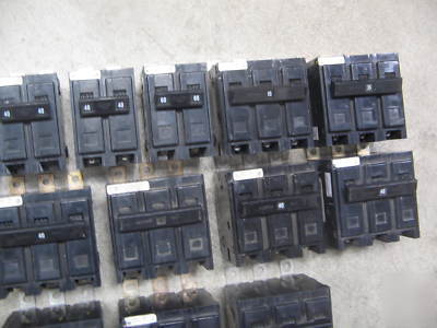 27 cutler hammer ba 15-100 amp circuit breaker lot used