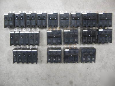 27 cutler hammer ba 15-100 amp circuit breaker lot used