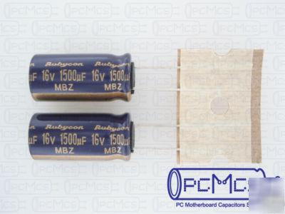 3 rubycon mbz 16V 1500UF low esr motherboard capacitor