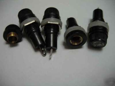 Fuse holder mount 5X20MM 15A/125V 10A/250V -5A fuse X10