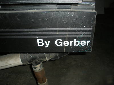 Gerber advantage router 600 w/ vacuum & omega soft ware