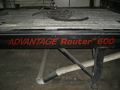 Gerber advantage router 600 w/ vacuum & omega soft ware