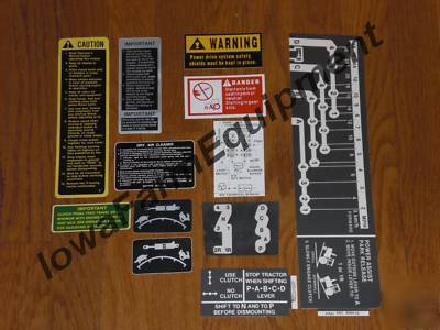 John deere decals set 4230 quad range transmissions