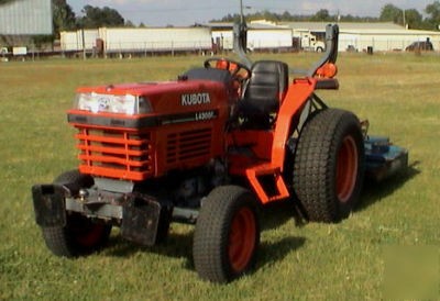 Kubota l 4300 e tractor, reduced, 2002, 2WD