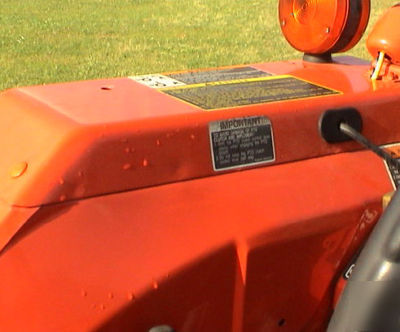 Kubota l 4300 e tractor, reduced, 2002, 2WD