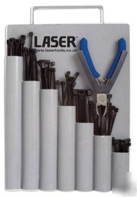 Laser 4268 cable tie organizer 72PC with cable ties