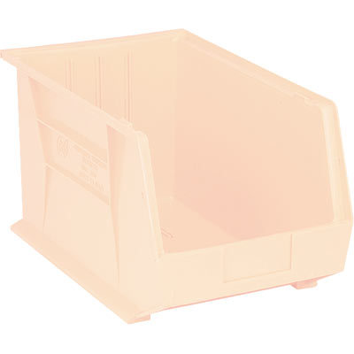 Quantum storage heavy duty stacking bin ivory box of 4