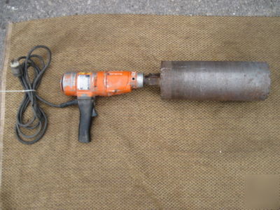 Weka DK1203 concrete core drill with attachment