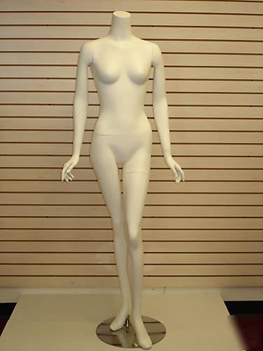 White color headless full-size female mannequin fbf-8
