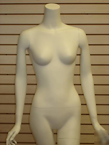 White color headless full-size female mannequin fbf-8