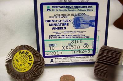 Merit mini flap wheels 10 ea. / 1-5/8