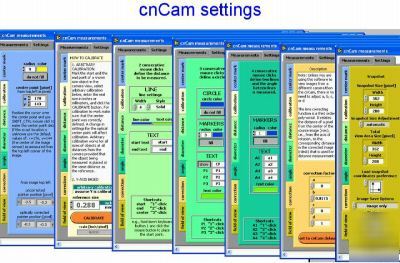 On-screen measurement software for cameras and scanners