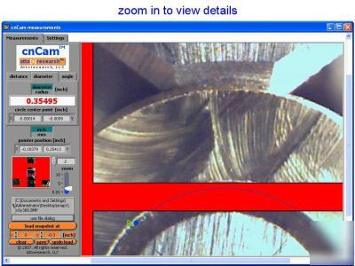 On-screen measurement software for cameras and scanners