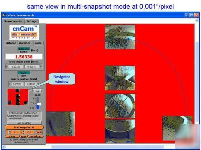 On-screen measurement software for cameras and scanners