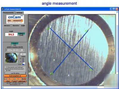 On-screen measurement software for cameras and scanners