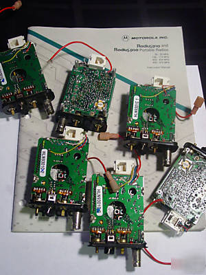 Qty.6 motorola P50 units modified for voice / telemetry