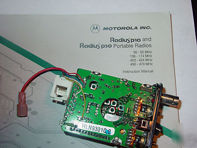 Qty.6 motorola P50 units modified for voice / telemetry