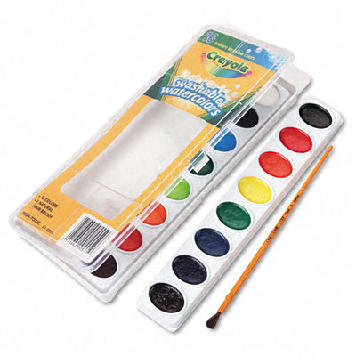 Washable watercolor paint, 16 assorted colors per pack