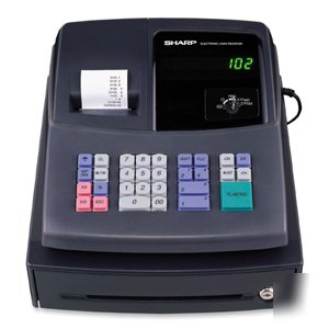 XEA106 cash register, black, microban sharp electronics