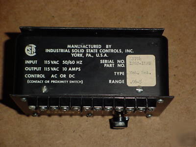 Issc 1262 solid state motion detector # 1262-1LFB