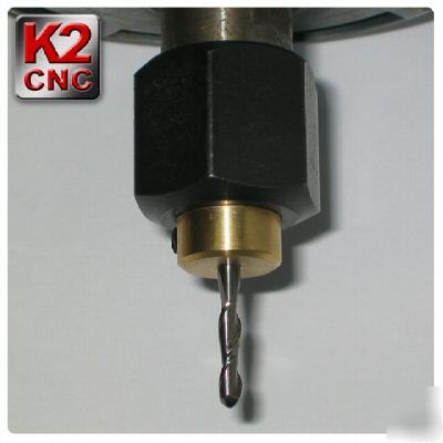 K2 cnc router 1/8 bit holder made of brass (.5
