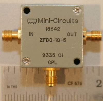 Mini-circuits zfdc-10-5 directional coupler 1-2000 mhz