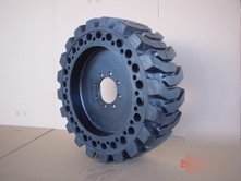 12X16.5 skid steer solid tire and wheels, set of 4 