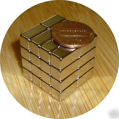 32 neodymium block 1/4 x 1/2 rare earth magnets ndfeb