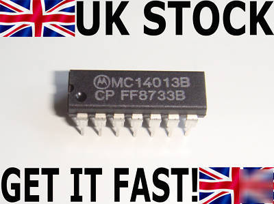 2 x MC14013 dual type d flip flop - cmos nand gate 4013
