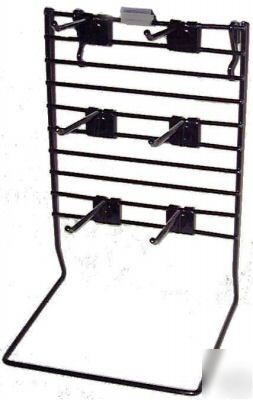 Black metal wire pop counter display rack peg jewelry