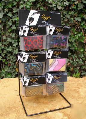 Black metal wire pop counter display rack peg jewelry