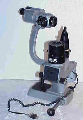 Burton slit lamp 855 with revolving magnification drum