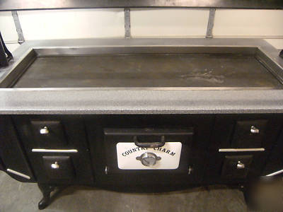 Country charm hot buffet table w/ thermostat control