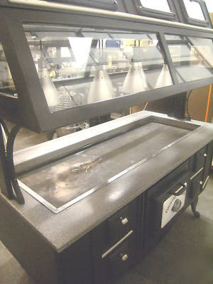 Country charm hot buffet table w/ thermostat control