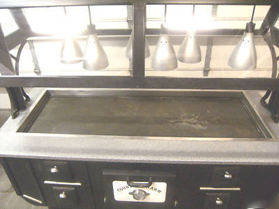 Country charm hot buffet table w/ thermostat control