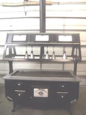 Country charm hot buffet table w/ thermostat control