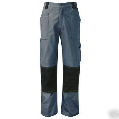 Dickies grey grafter duo tone trousers W38