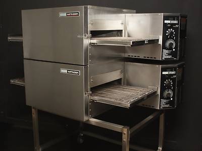 Lincoln impinger 1116 conveyor double gas pizza ovens