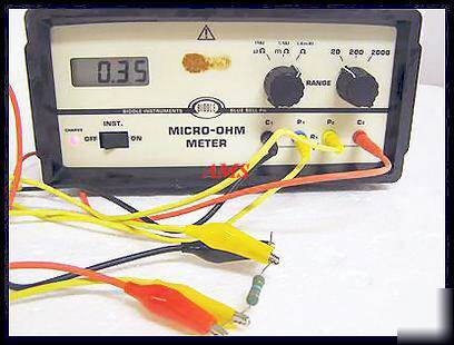 Megger biddle keithley micro-ohmmeter w/ leads works