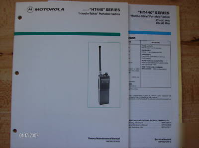 Motorola HT440 manuals - set of 2- mint condition 