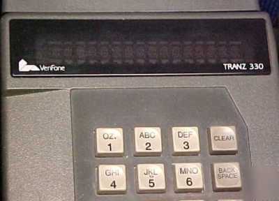 Verifone tranz 330 credit card swipe machine w/ printer