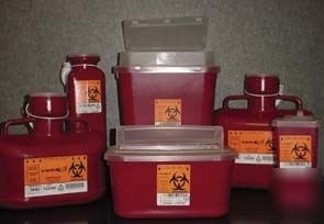 Vwr sharps container systems 8704TYV stackable sharps