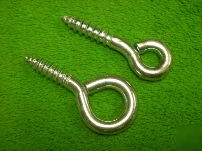 132 zinc screw eye eyes eyelet eyelets #204 2-1/16
