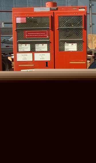 3-cylinder toxic gas bottle safety cabinet +inert purge