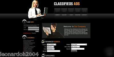 Great classified ads website complete with a domain