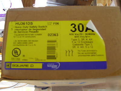 New square d HU361DS safety switch 304 ss 30A 600V