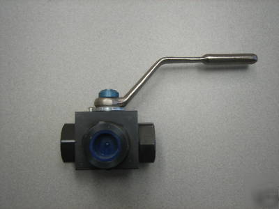 Parker 3/4 npt 3-way valve 3,000PSI BV3D12S1SS1N steel